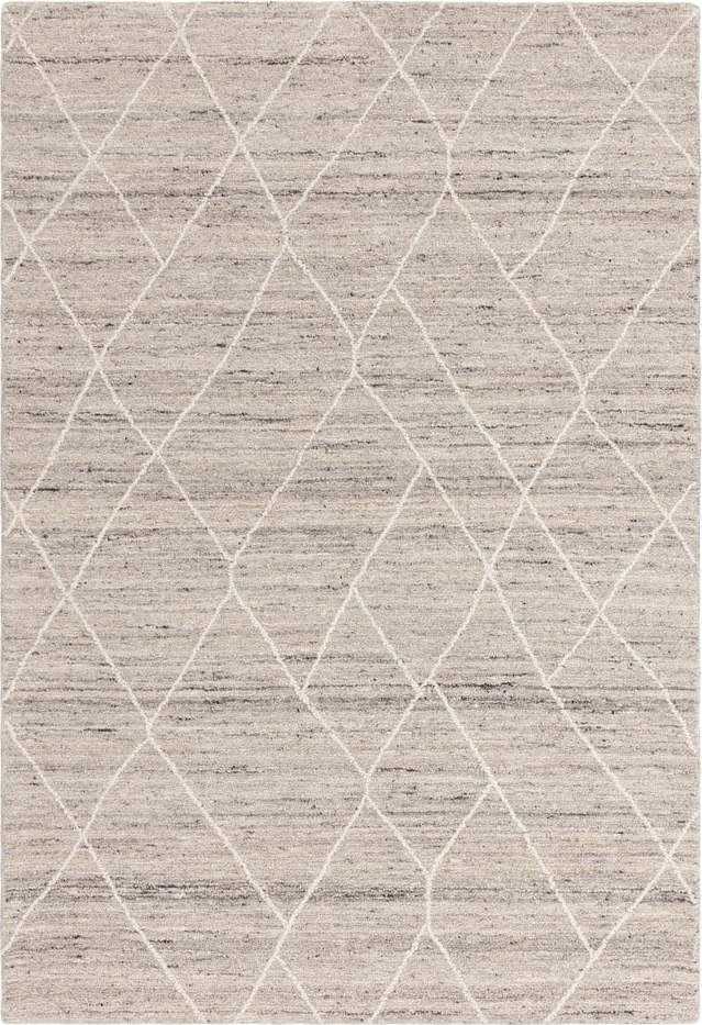 Světle šedý vlněný koberec 120x170 cm Noah – Asiatic Carpets Asiatic Carpets