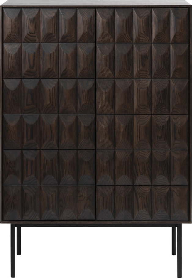Tmavě hnědá skříňka 90x130 cm Latina – Unique Furniture Unique Furniture