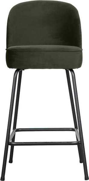 Tmavě zelená sametová barová židle 89 cm Vogue – BePureHome BePureHome