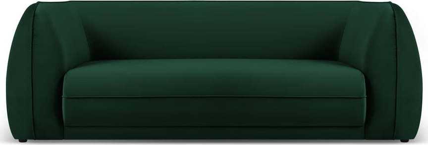Zelená sametová pohovka 225 cm Lando – Micadoni Home Micadoni Home