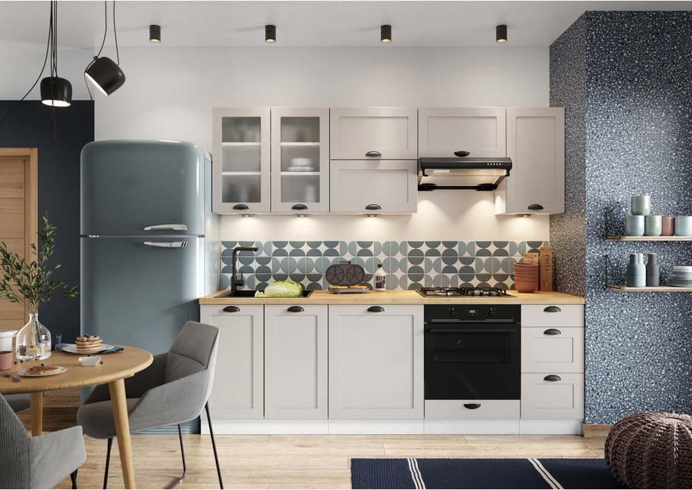 Rovná kuchyně bez pracovní desky 240 cm Kai – STOLKAR Stolkar