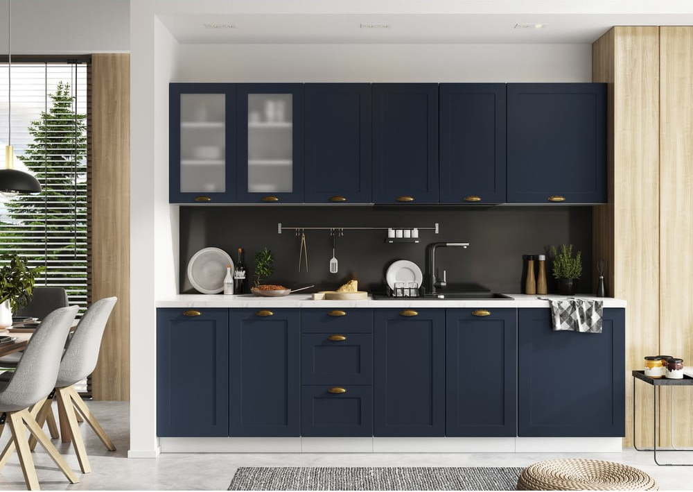 Rovná kuchyně bez pracovní desky 260 cm Kai – STOLKAR Stolkar