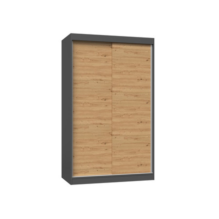 Šatní skříň Iga 120C - antacit/dub artisan TOP Nábytek