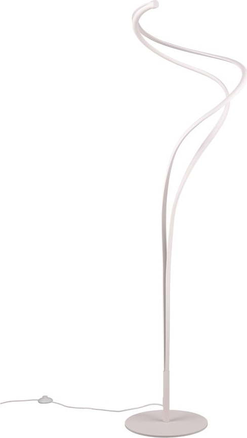 Bílá LED stojací lampa s kovovým stínidlem (výška 160 cm) Nala – Trio Select Trio Select