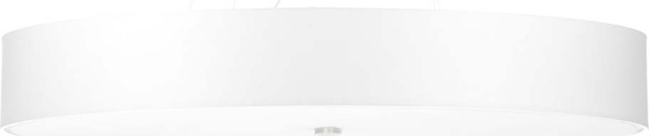 Bílé závěsné svítidlo s textilním stínidlem ø 100 cm Herra – Nice Lamps Nice Lamps