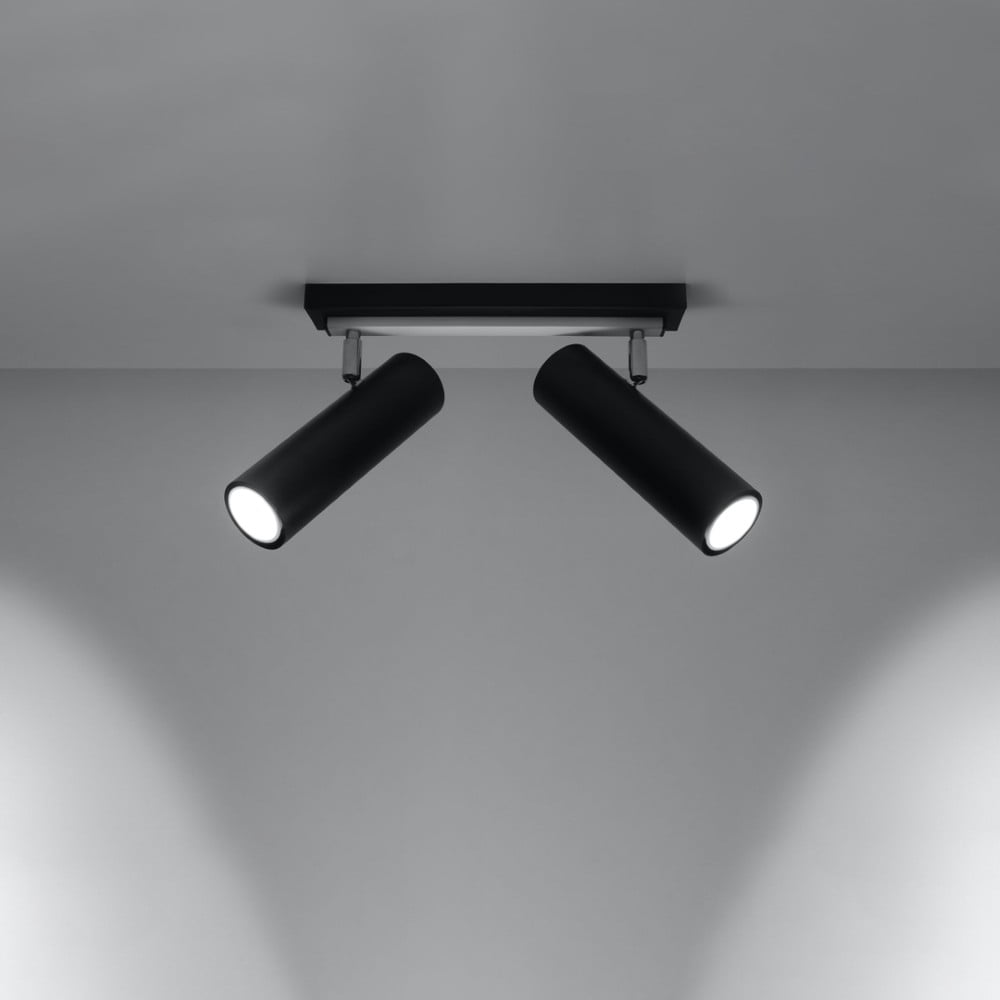 Černé stropní svítidlo 6x30 cm Mira – Nice Lamps Nice Lamps