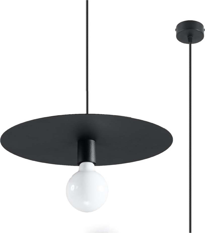 Černé závěsné svítidlo ø 40 cm Livago – Nice Lamps Nice Lamps