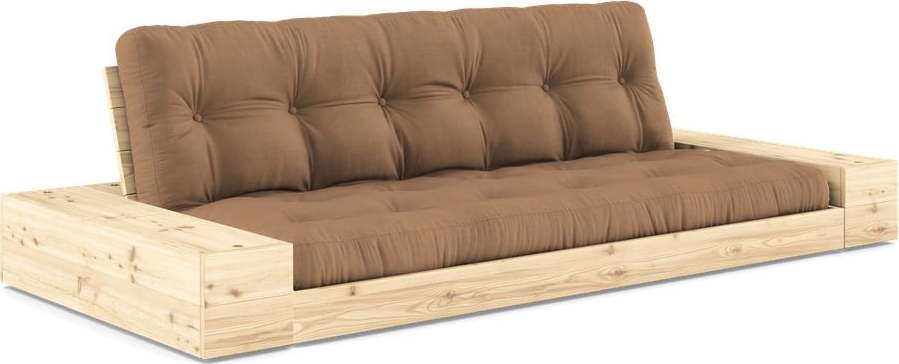 Hnědá rozkládací pohovka 244 cm Base – Karup Design Karup Design