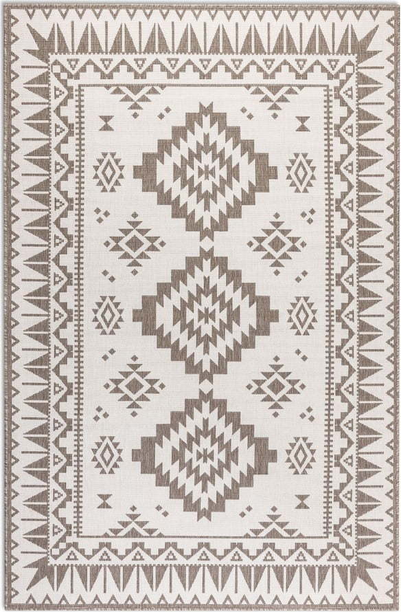 Krémovo-hnědý venkovní koberec 80x150 cm Gemini – Elle Decoration Elle Decoration