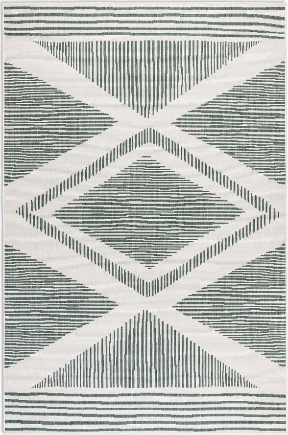 Krémovo-zelený venkovní koberec 160x230 cm Gemini – Elle Decoration Elle Decoration