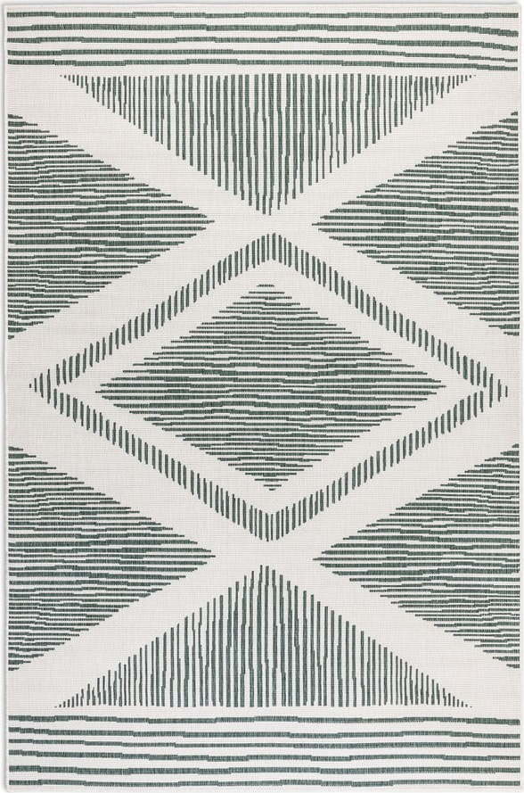 Krémovo-zelený venkovní koberec 80x150 cm Gemini – Elle Decoration Elle Decoration