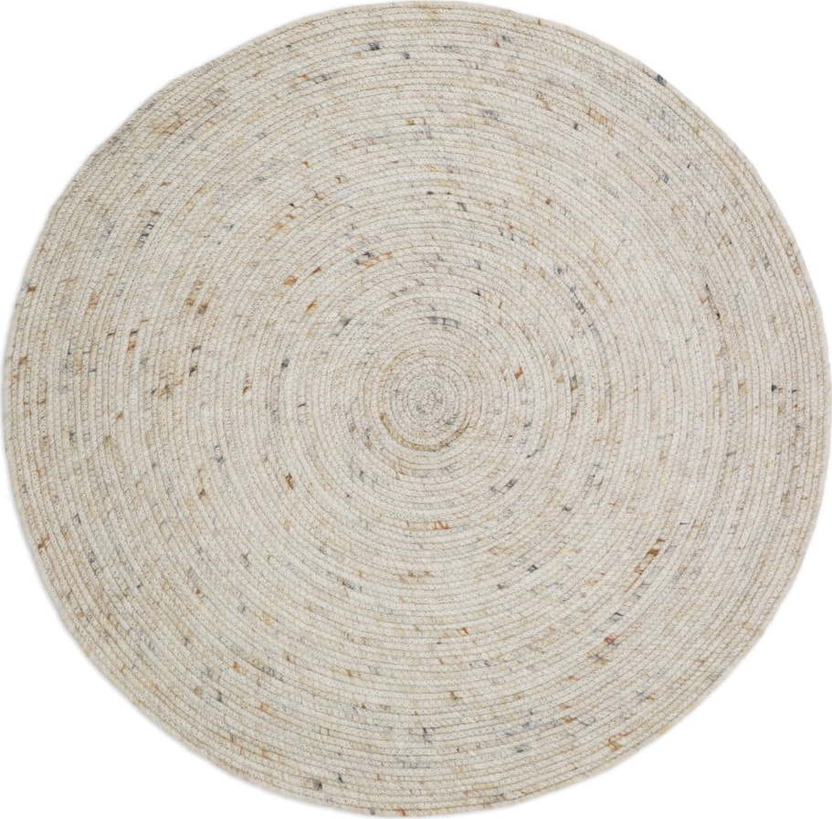 Krémový dětský koberec ø 140 cm Neethu Avoine – Nattiot Nattiot