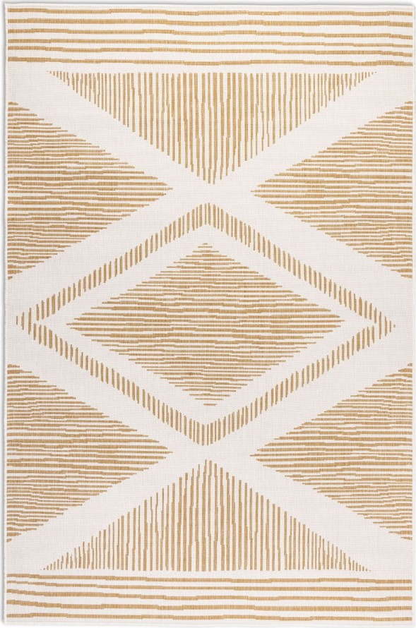 Okrově žluto-krémový venkovní koberec 80x150 cm Gemini – Elle Decoration Elle Decoration