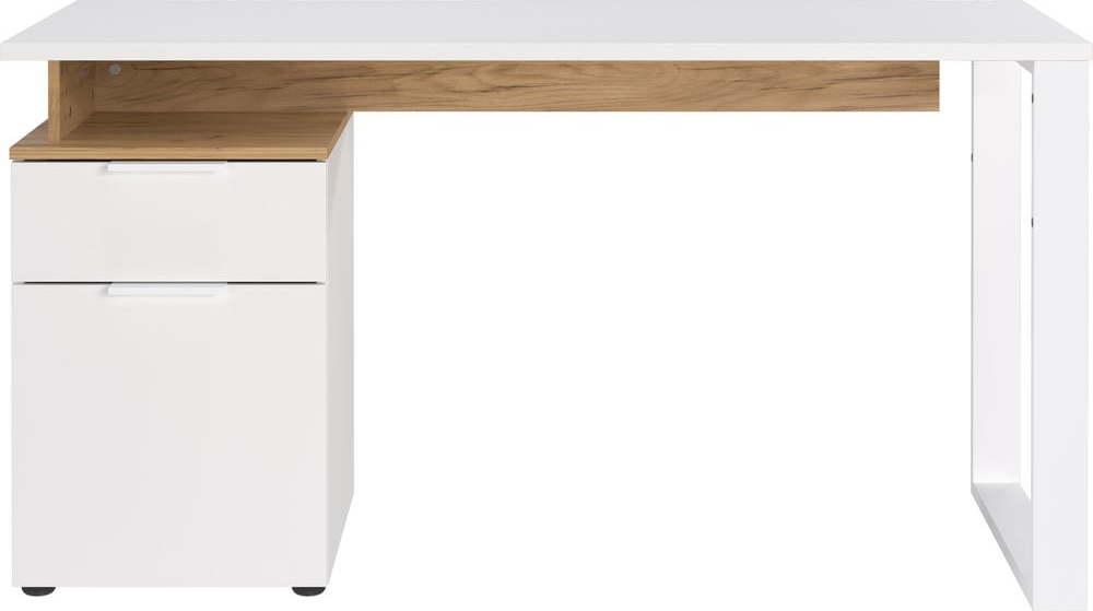 Pracovní stůl s bílou deskou 61x140 cm Hasselt – Germania Germania