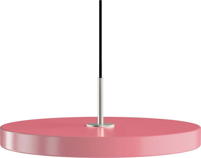 Růžové LED závěsné svítidlo s kovovým stínidlem ø 43 cm Asteria Medium – UMAGE UMAGE