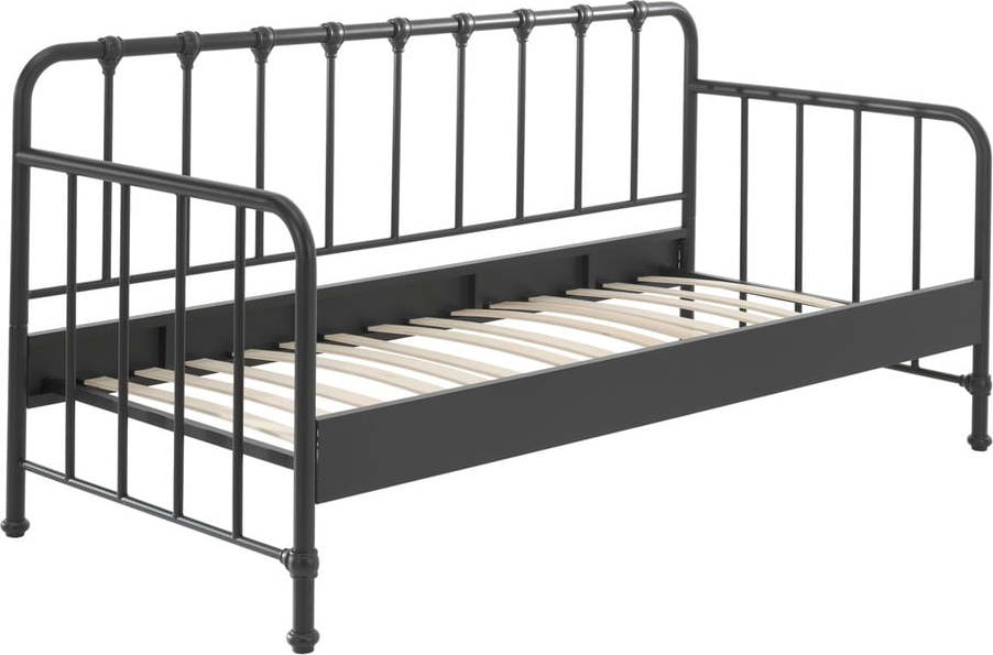 Šedá kovová dětská postel 90x200 cm BRONXX – Vipack Vipack