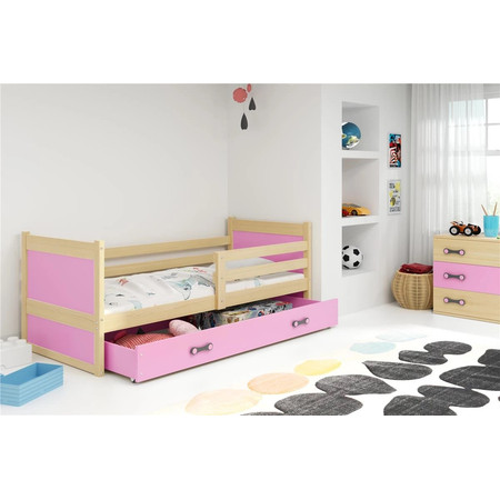 Dětská postel RICO 80x190 cm Borovice Ružové BMS