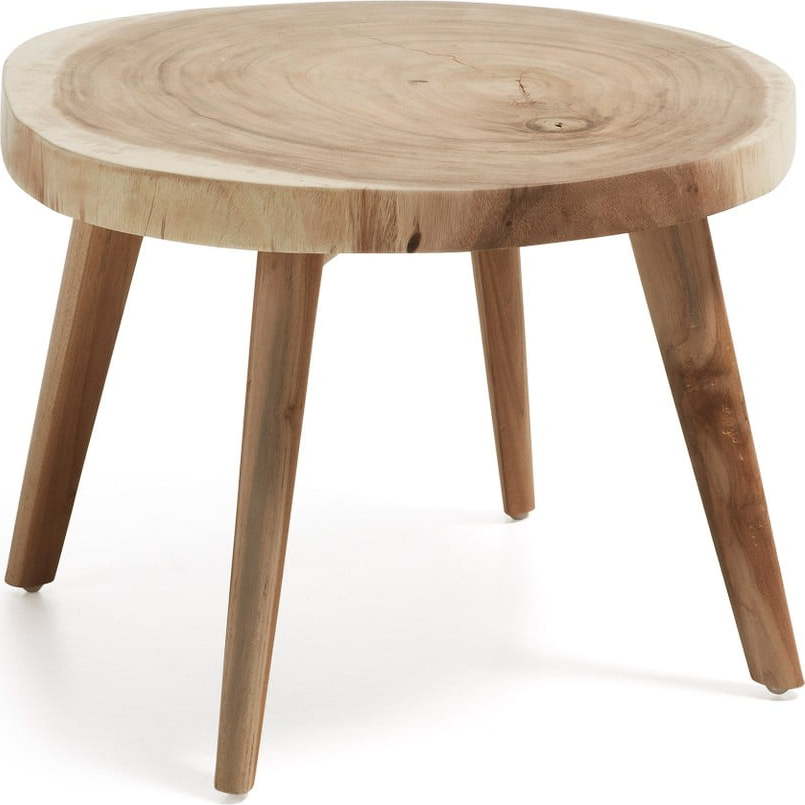 Kulatý odkládací stolek z masivu munggur ø 65 cm Wellcres – Kave Home Kave Home