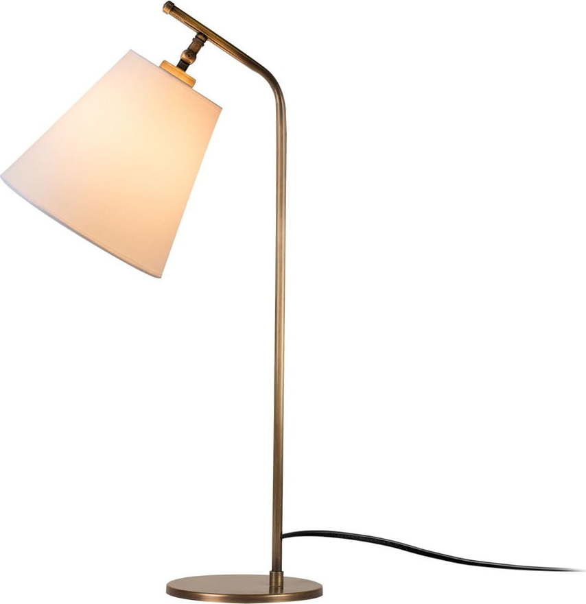 Stolní lampa v bílé a bronzové barvě (výška 67 cm) Salihini – Opviq lights Opviq lights