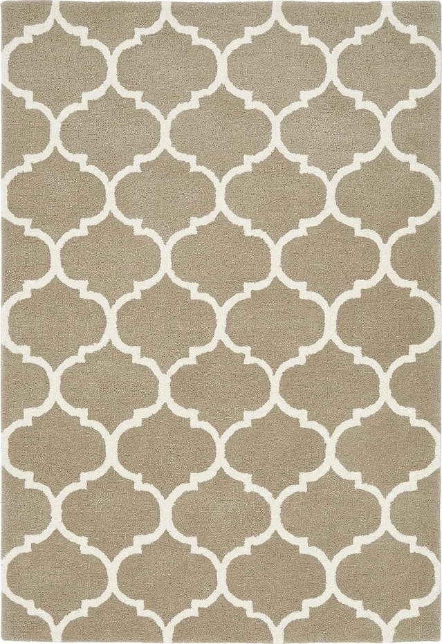 Světle hnědý ručně tkaný vlněný koberec 160x230 cm Albany – Asiatic Carpets Asiatic Carpets