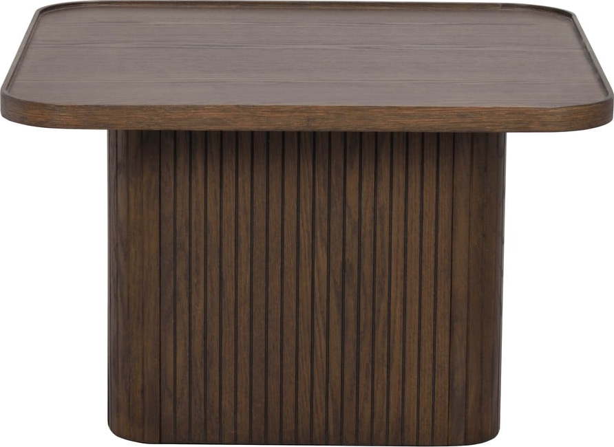 Tmavě hnědý konferenční stolek v dekoru dubu ø 60 cm Sullivan – Rowico Rowico