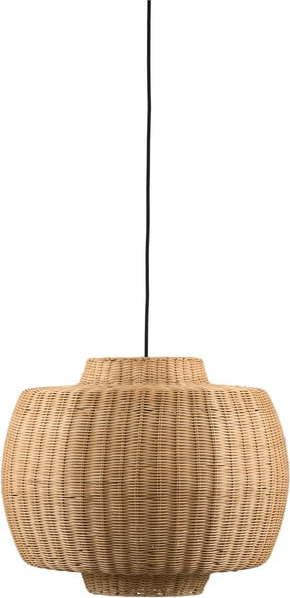 Závěsné svítidlo v přírodní barvě s ratanovým stínidlem ø 50 cm Vilna – Villa Collection Villa Collection
