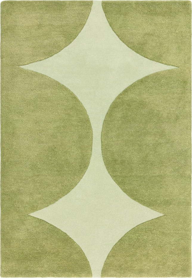 Zelený ručně tkaný vlněný koberec 120x170 cm Canvas – Asiatic Carpets Asiatic Carpets