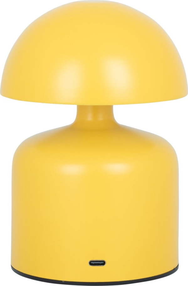Žlutá stolní lampa s kovovým stínidlem (výška 15 cm) Impetu – Leitmotiv Leitmotiv