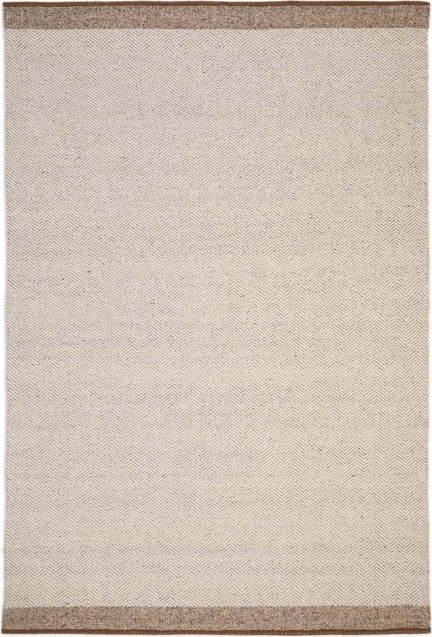 Béžový oboustranný ručně tkaný vlněný koberec 200x300 cm Nifelia – Kave Home Kave Home