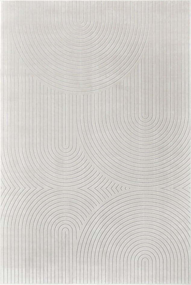 Bílý bavlněný koberec 140x200 cm Geode – douceur d'intérieur Douceur d intérieur