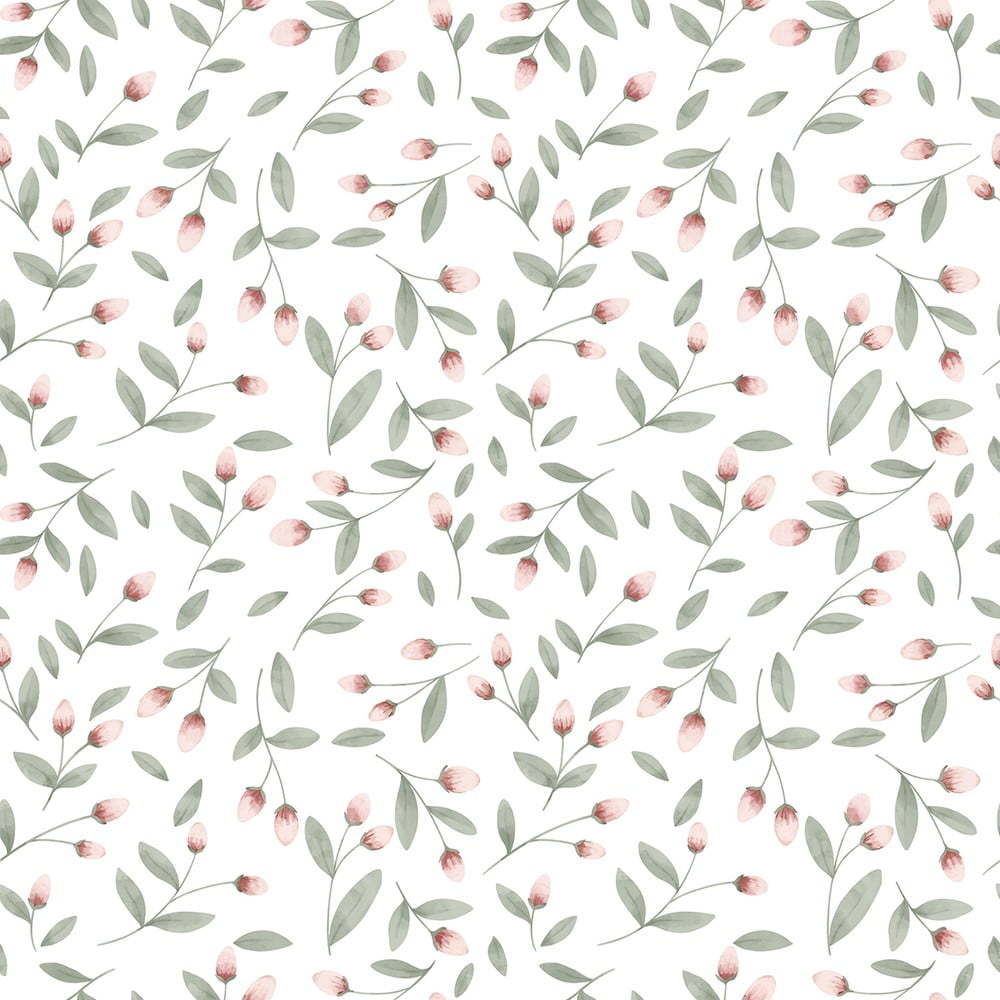 Dětská tapeta z netkané textilie 10 m x 50 cm Flower Buds – Lilipinso Lilipinso