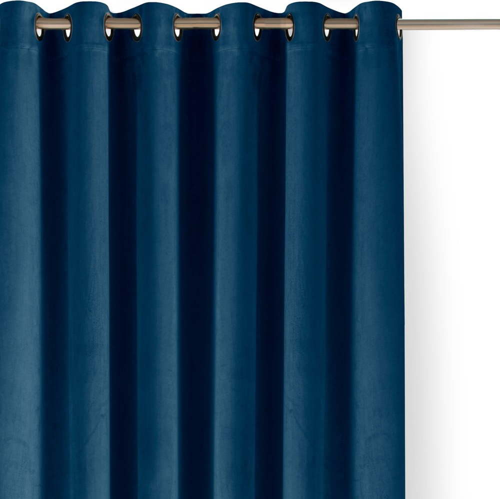 Modrý sametový dimout závěs 530x250 cm Velto – Filumi Filumi