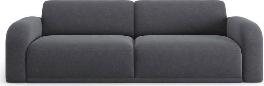 Šedá sametová pohovka 242 cm Erin – Micadoni Home Micadoni Home