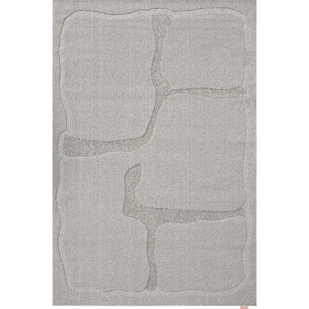 Šedý vlněný koberec 133x190 cm Morphic Organica – Agnella Agnella