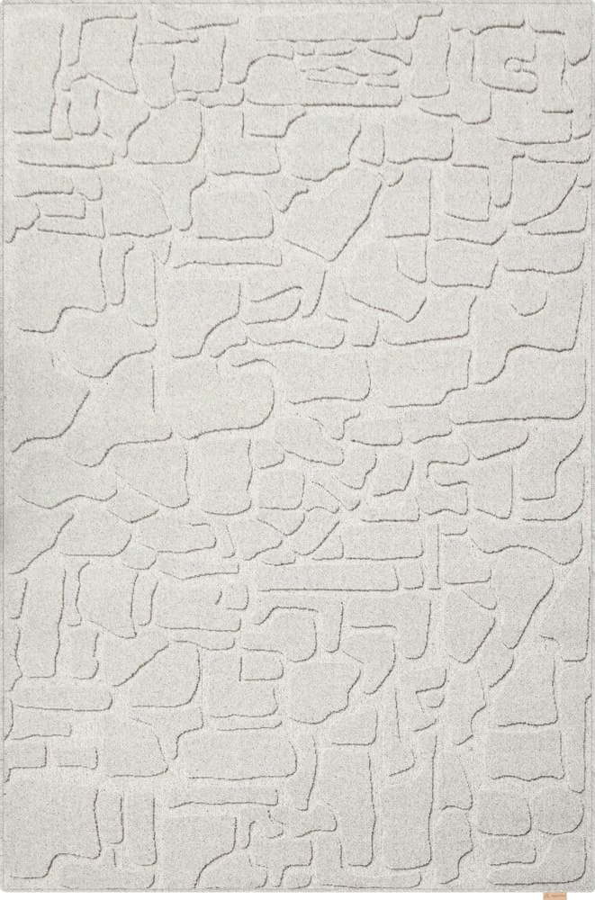 Světle šedý vlněný koberec 200x300 cm Morphic Dunes – Agnella Agnella