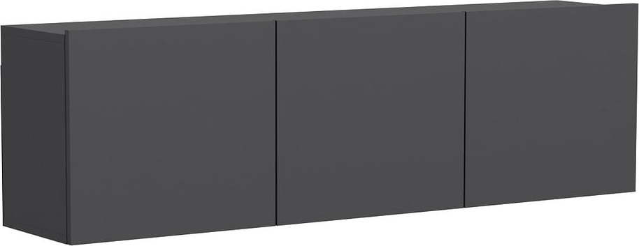 Antracitový TV stolek 150x44x31 cm White – Kalune Design Kalune Design