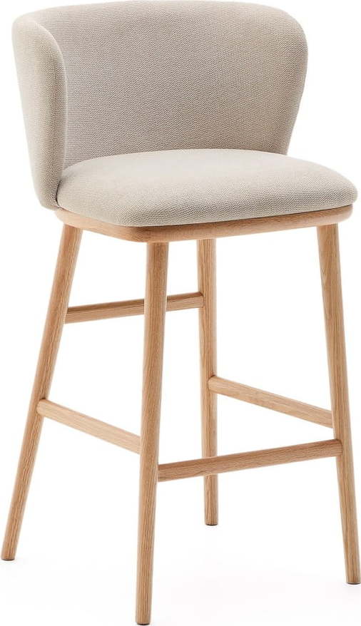 Béžová barová židle (výška sedáku 65 cm) Ciselia – Kave Home Kave Home