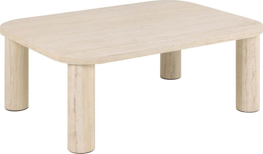 Béžový konferenční stolek v dekoru mramoru 75x100 cm Solano – Actona Actona