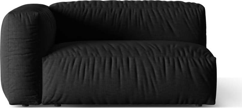 Černý modul pohovky (levý roh) Martina – Micadoni Home Micadoni
