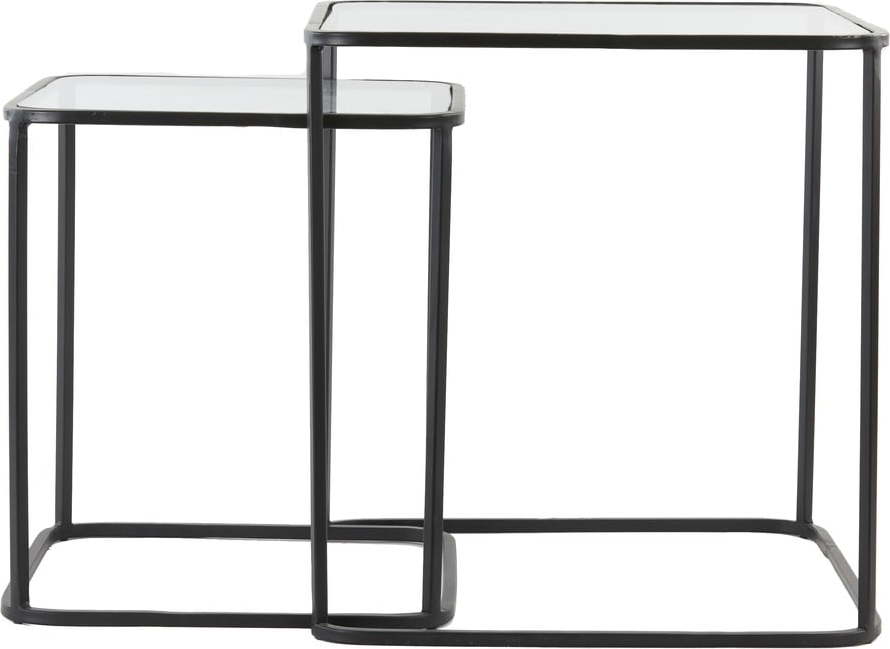 Kovové odkládací stolky v sadě 2 ks 50x50 cm Lofti – Light & Living Light & Living