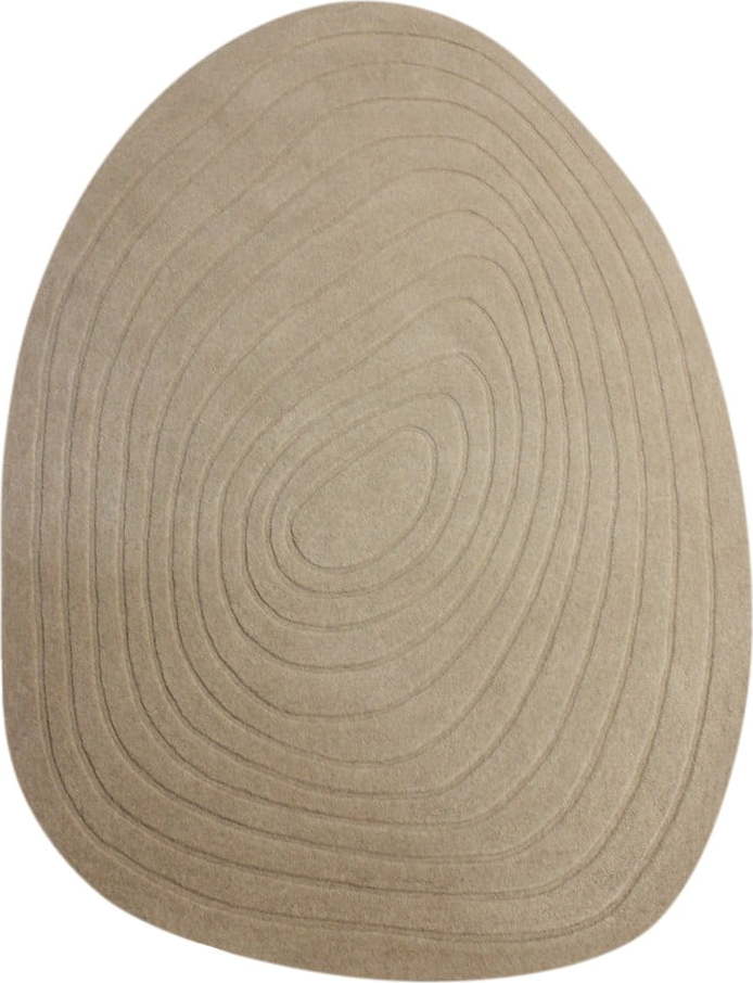 Krémový vlněný koberec 160x230 cm Puddle Wool – Flair Rugs Flair Rugs