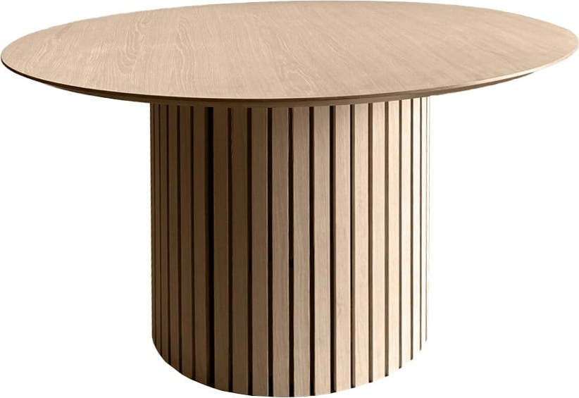 Kulatý jídelní stůl s deskou v dubovém dekoru ø 120 cm Linley – Actona Actona