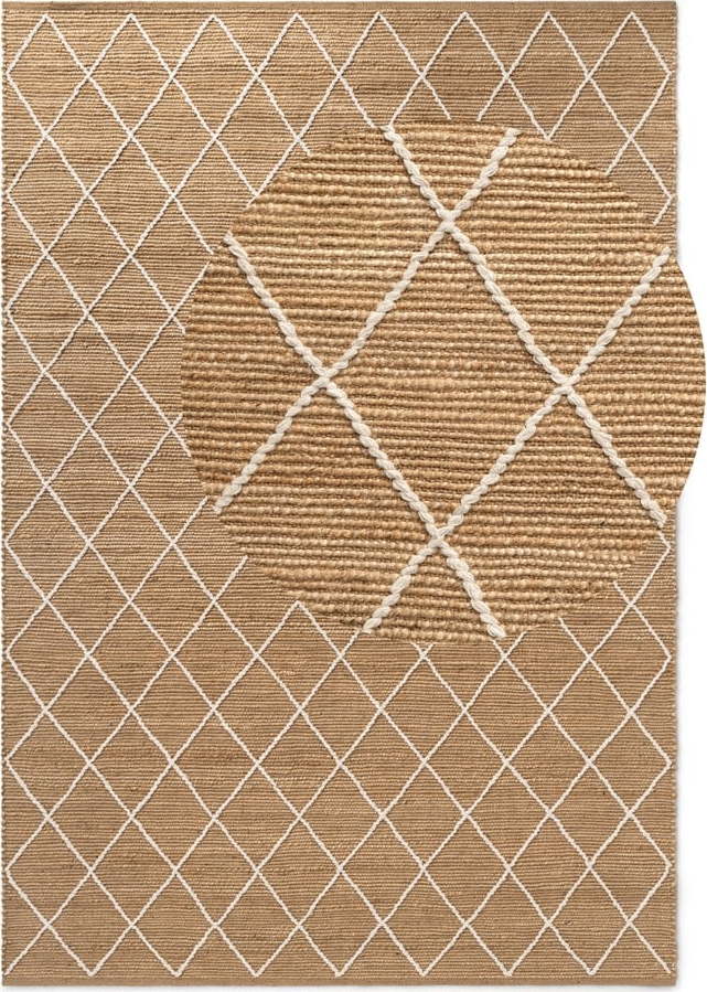 Ručně tkaný jutový koberec v přírodní barvě 80x150 cm Kunu – Hanse Home Hanse Home