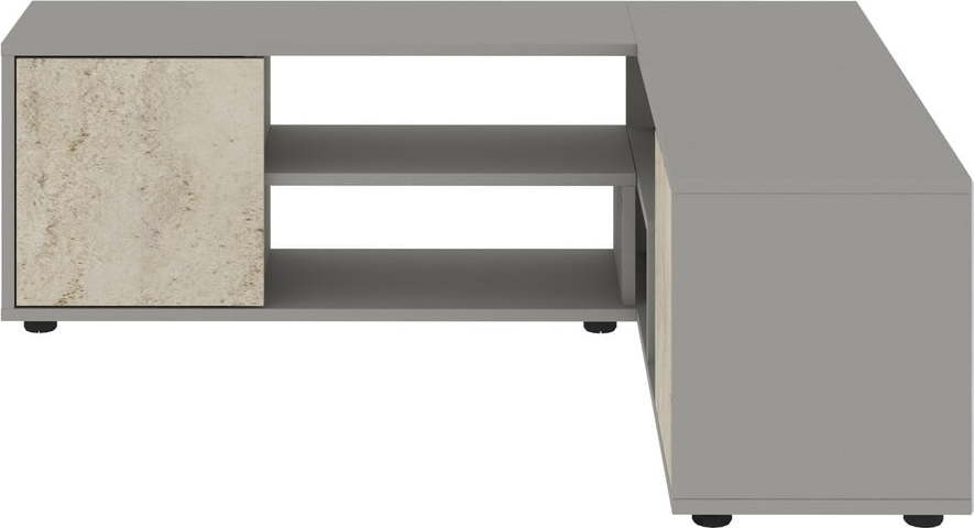 Šedý TV stolek 125x40x120 cm Rosa – Kalune Design Kalune Design