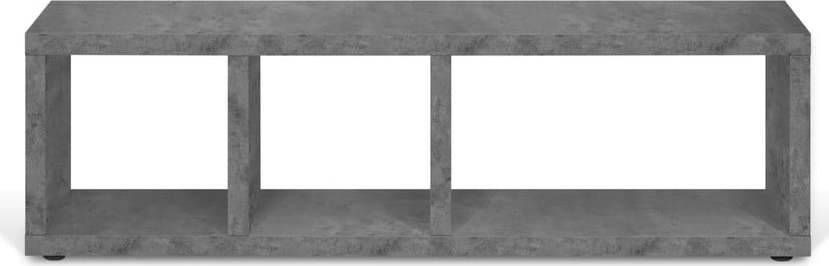 Šedý TV stolek v dekoru betonu 150x45 cm Berlin – TemaHome TemaHome