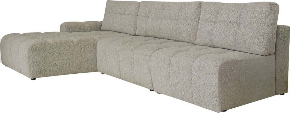 Světle hnědá rozkládací/s úložným prostorem modulární rohová pohovka (levý roh) Lulu – Miuform Miuform