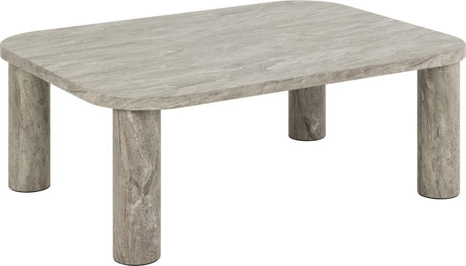Světle šedý konferenční stolek v dekoru mramoru 75x100 cm Solano – Actona Actona
