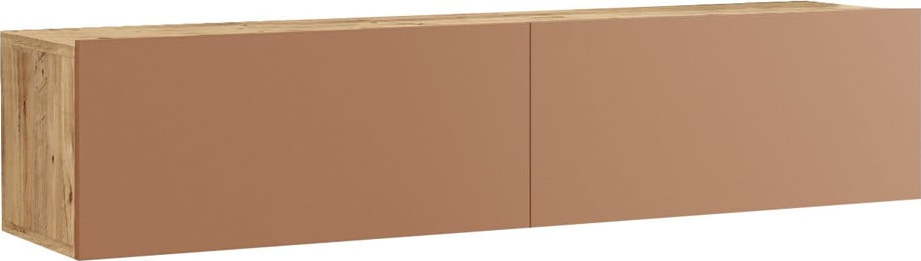 TV stolek v dekoru borovice v cihlovo-přírodní barvě 140x29x32 cm – Kalune Design Kalune Design