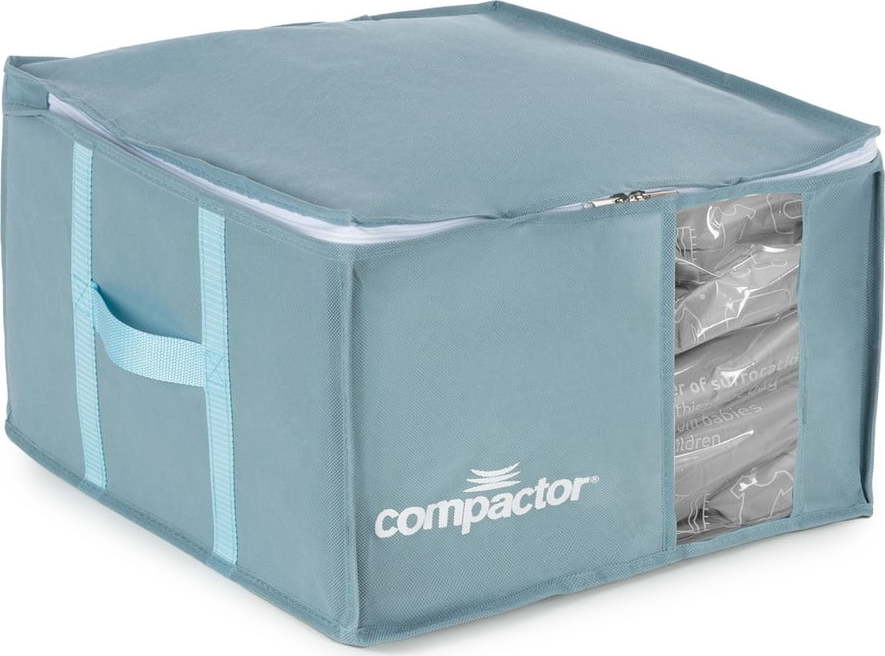 Vakuový plastový úložný box na oblečení 42x40x25 cm Blue Edition – Compactor Compactor