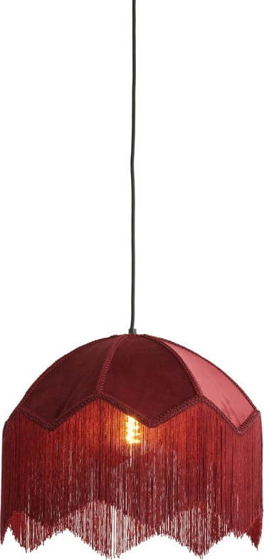 Vínové závěsné svítidlo s textilním stínidlem ø 40 cm Malacia – Light & Living Light & Living